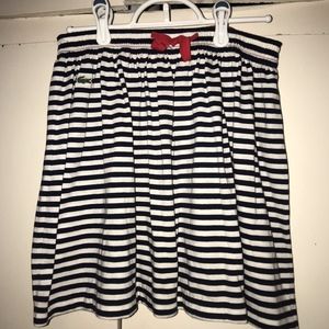 Lacoste navy/black and white striped skirt